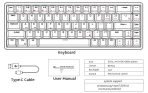 READSON 68-Key Wired and Wireless Keyboard - Image 4