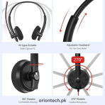 HROEENOI WRHW03 USB Wired Call Center Headset - Image 5