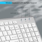J JOYACCESS Slim Full Size Wireless Keyboard - Image 3